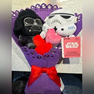 Star Wars Valentines Day Plush Bouquet Darth Vader & Stormtrooper 14" 5 …